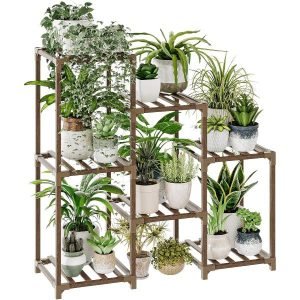 Outdoor Wood Plant Rack